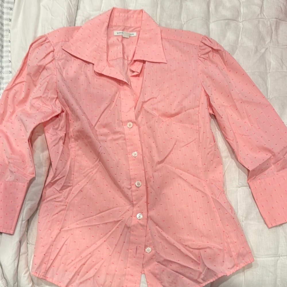 Women's Pink Button-Up Shirt